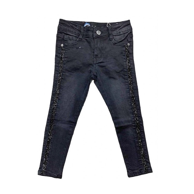 Jeans noir paillette 19007